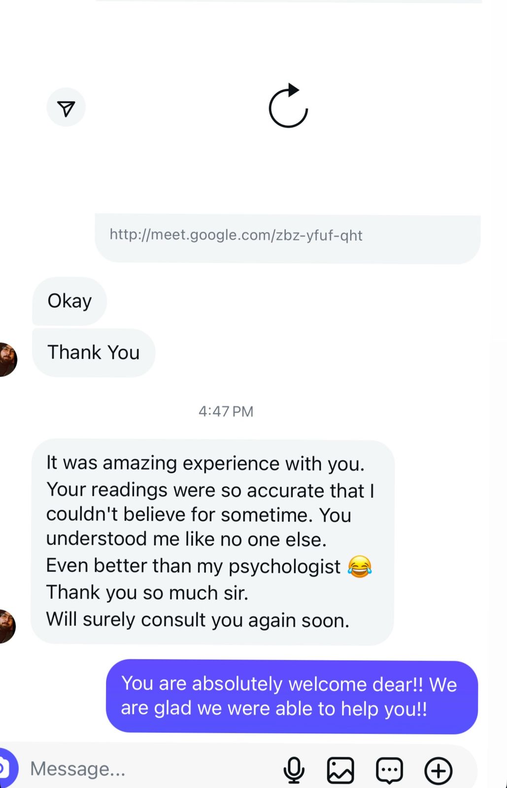 Meera T. - Client Review